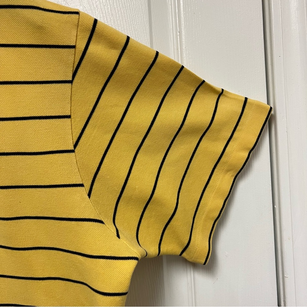 Polo by Ralph Lauren Yellow and Navy Striped Polo Shirt - Picture 4 of 13